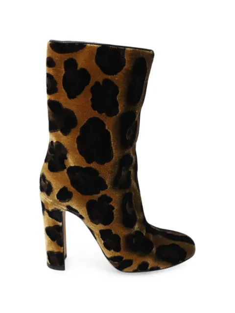 Dolce & Gabbana Pre-Owned leopard-print calf boots Brown TONPUGBSH147363W