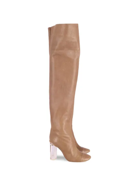 Chloé Vintage clear-heel over-the-knee boots Neutrals TONPUGBSH167430W