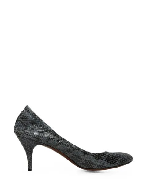 Lanvin Pre-Owned snake-skin print pumps Grey RFCPUGBSH757460W