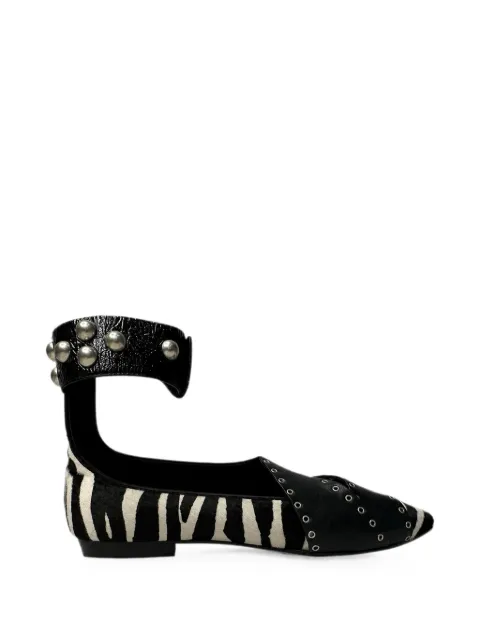 Isabel Marant Vintage Linzy eyelet ballet flats Black RFCPUGBSH757463W