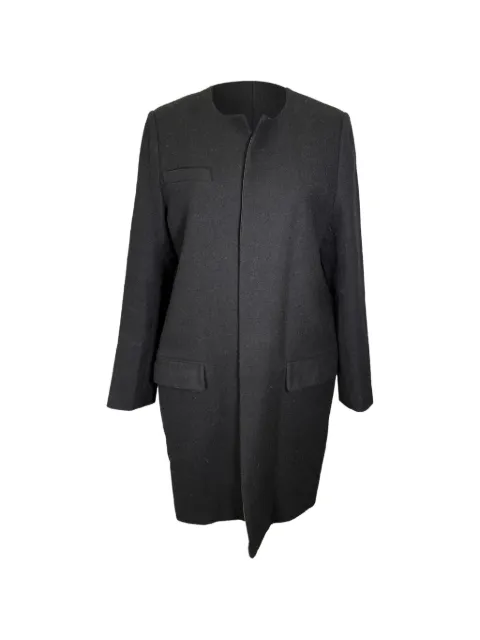 Isabel Marant Vintage collarless wool coat Black RFCPUGBCL758529W