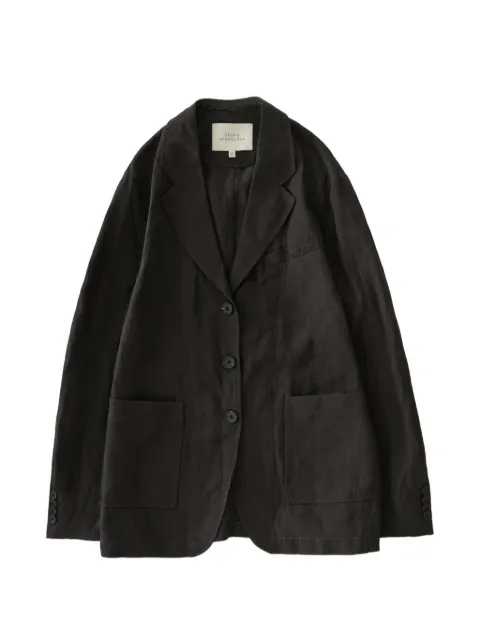 Studio Nicholson Elkin notch-lapel jacket Brown ELKINSNW1854