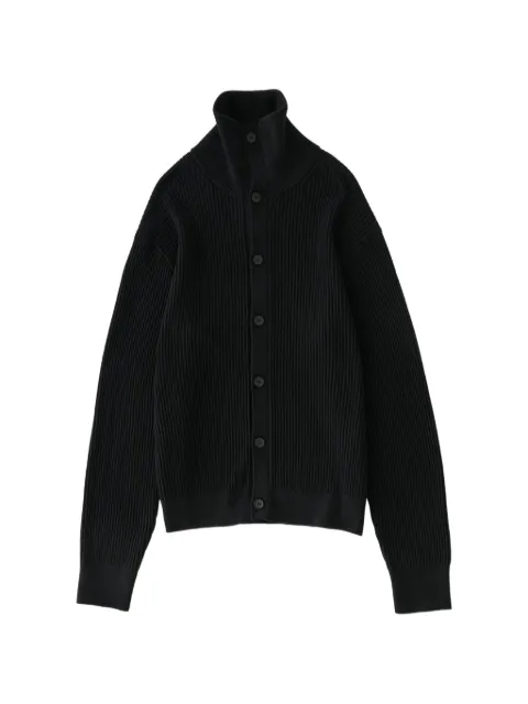 Studio Nicholson Oran ribbed cardigan Black ORANSNM1589U