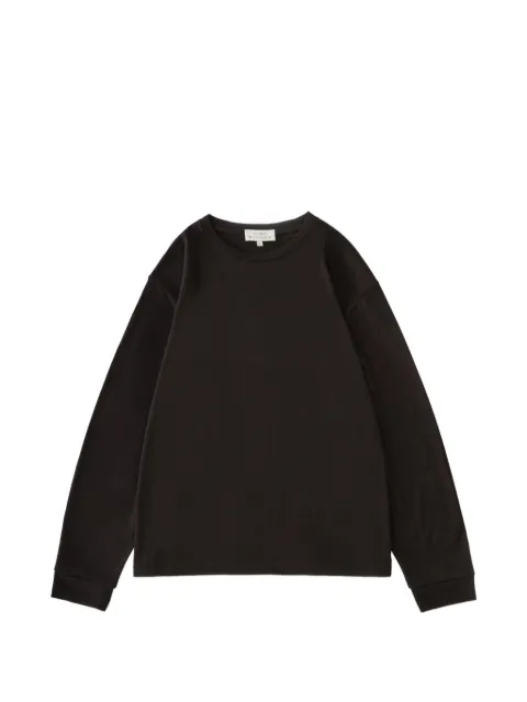 Studio Nicholson long-sleeved jersey T-shirt Brown PINHASSNM1604