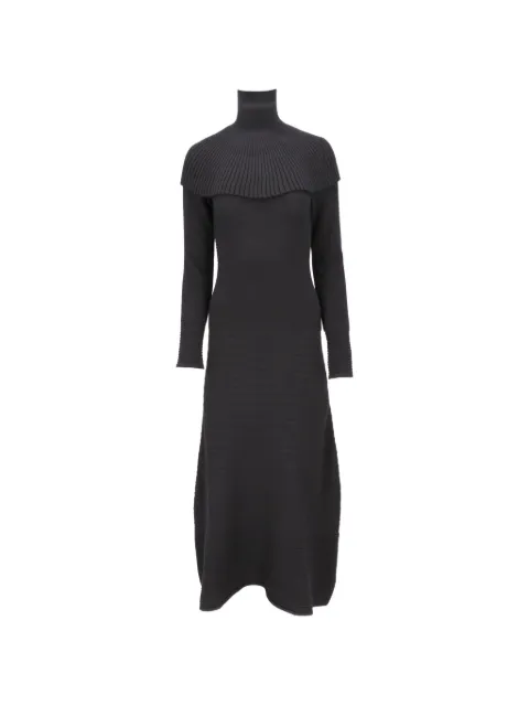Isaia ribbed high-neck maxi dress Black MG039DYD014990