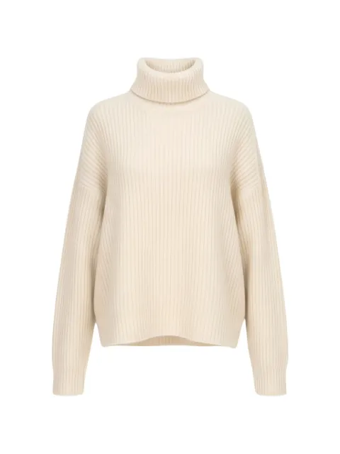 Isaia ribbed-knit roll-neck sweater Neutrals MG032DYD013020
