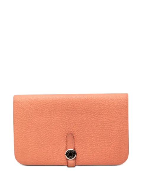 Hermès Pre-Owned 2016 Togo Dogon Duo Wallet GM long wallets Orange B0UAOXM8XDNKDTXZ