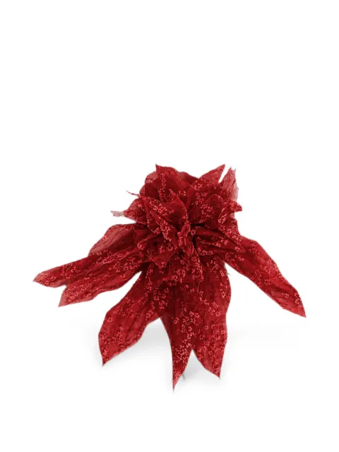Alberta Ferretti floral-motif silk brooch Red AEF262U38016615