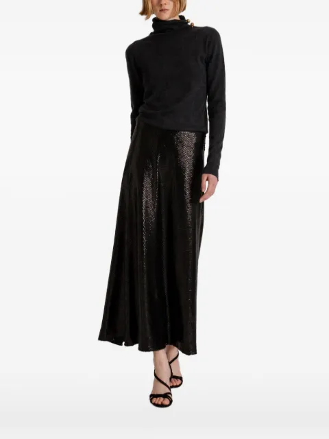 Alberta Ferretti button-detail roll-neck sweater Black AEF262U09186603