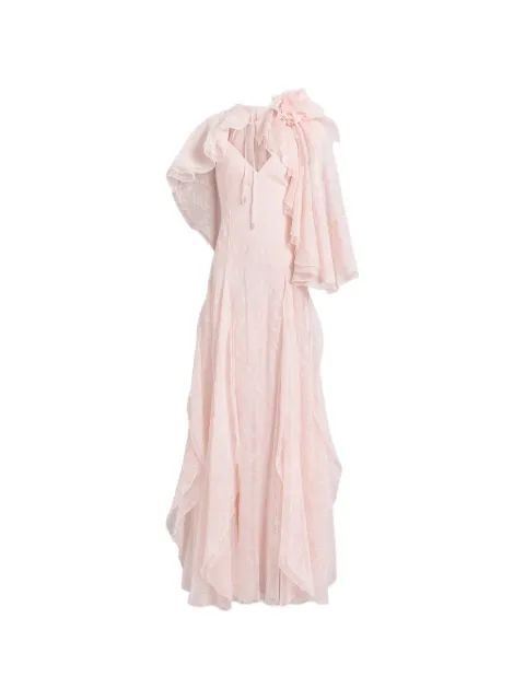 Alberta Ferretti floral-lace maxi dress Pink AEF262U04146619