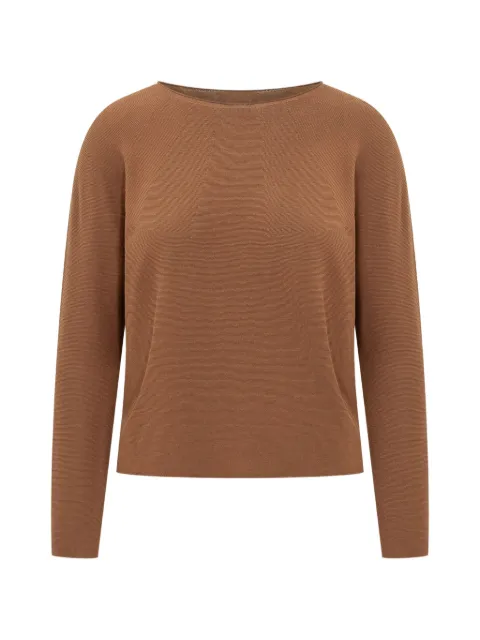 Gran Sasso cotton long-sleeve sweater Brown 5027714076