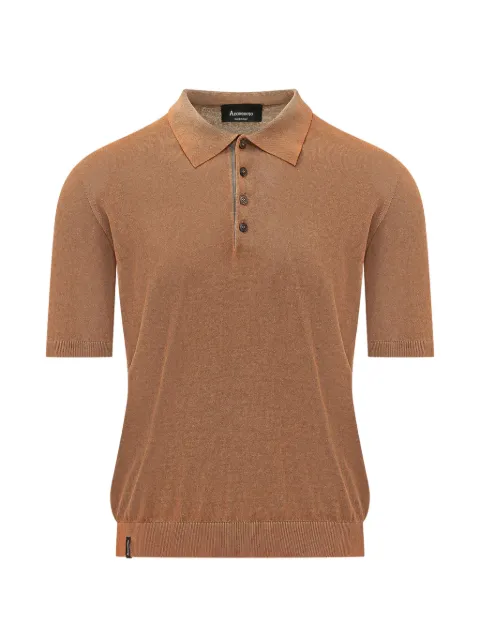 AROVESCIO short-sleeve polo shirt Brown SS26F204M210305