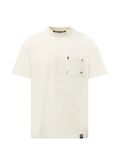 Palm Angels palm rib regular T-shirt Neutrals PAMAA08F26JR01