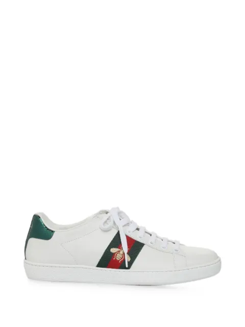Gucci Pre-Owned Ace embroidered sneakers White RIOT020822006218