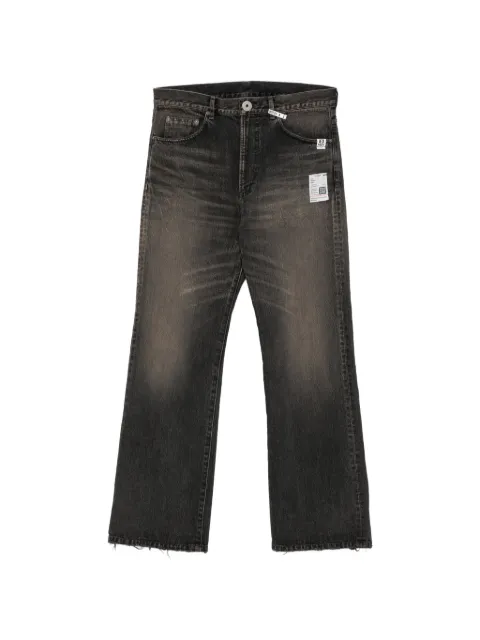 Maison MIHARA YASUHIRO patch-detail whiskered jeans Black J17PT122