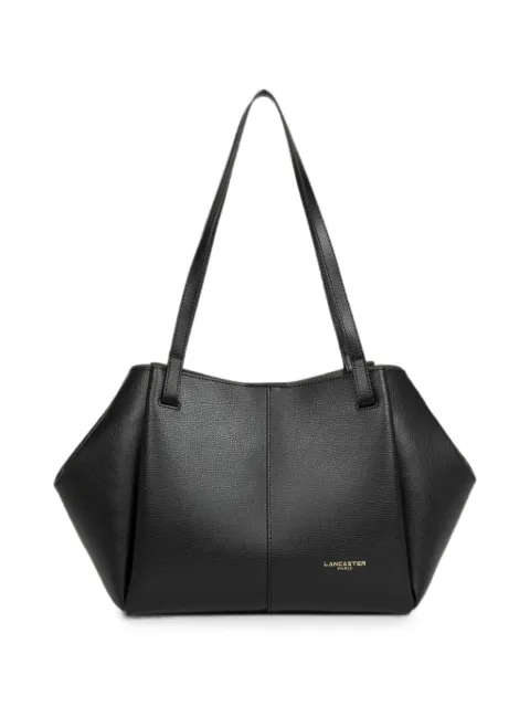 Lancaster large grained-texture logo-print tote bag Black 538011