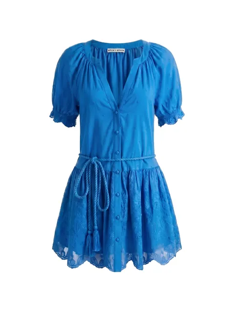 alice + olivia Thalia mini dress Blue CC605D67548