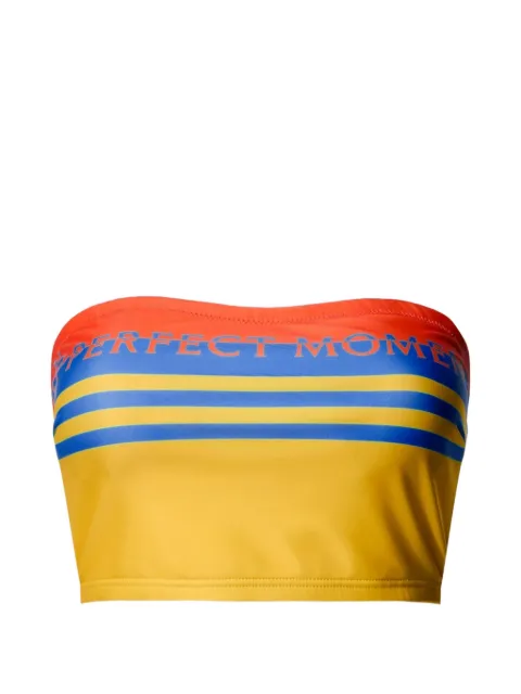Perfect Moment stripe bikini top Yellow W3001410
