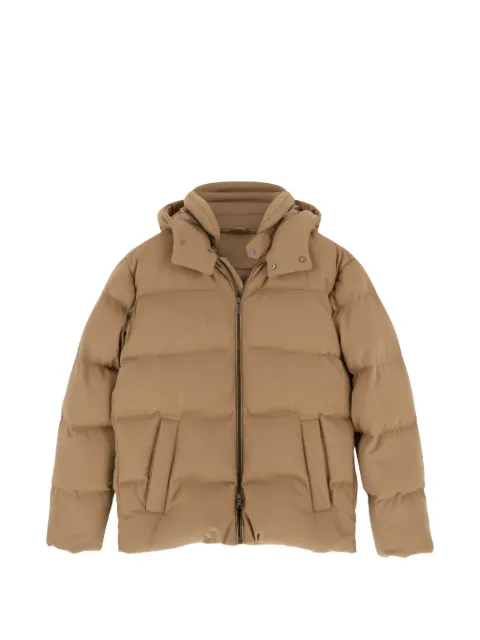 Boggi Milano bomber in wool-blend padded with goose down Neutrals BO26A029101