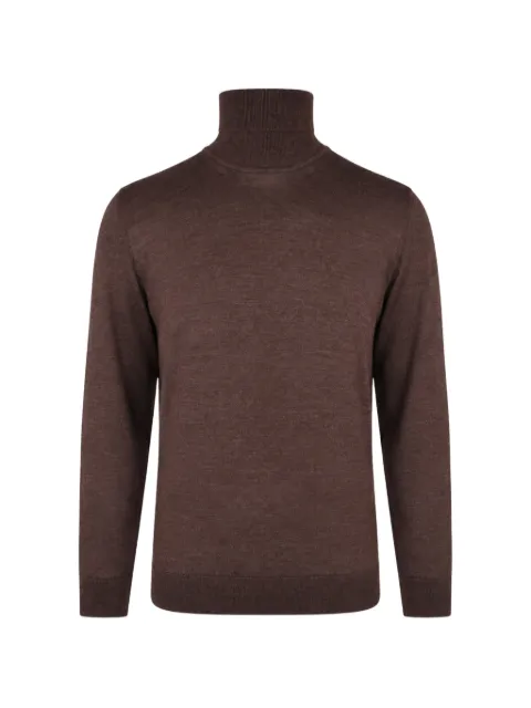 Pal Zileri ribbed-trim roll-neck sweater Brown 9D3M0U307UM730