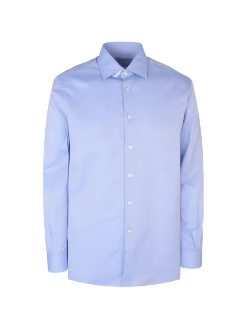 Pal Zileri cotton shirt Blue 9D370L45US267