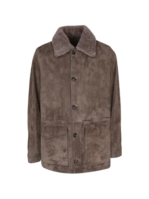 Pal Zileri button-up coat Brown 9D36PP250UL291
