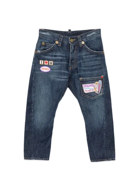DSQUARED2 2000s patch-detail jeans Blue DS250CFS