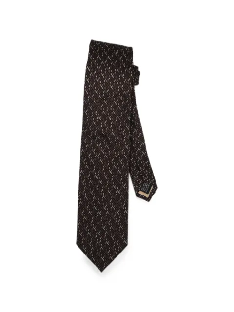 Pal Zileri geometric-pattern tie Brown 9D300V10UT836