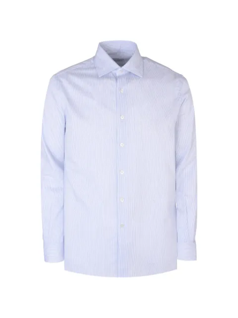 Pal Zileri striped cotton shirt White 9D370L45US255