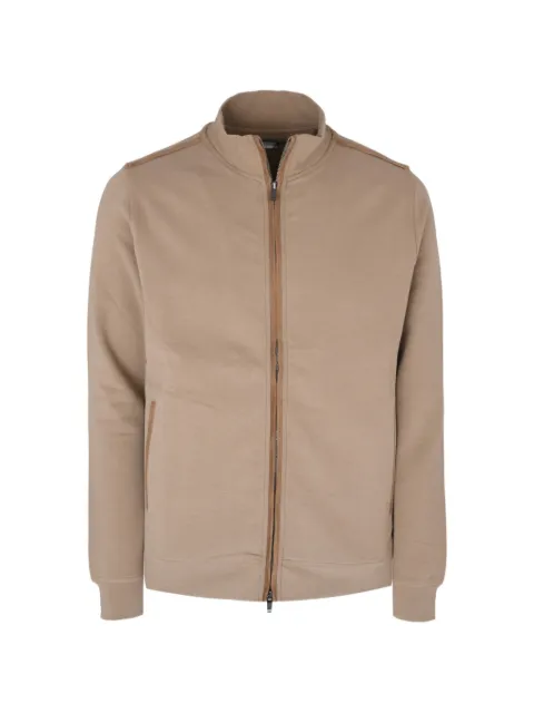 Pal Zileri high-neck zip-up sweatshirt Neutrals 9D3MFG213UJ762