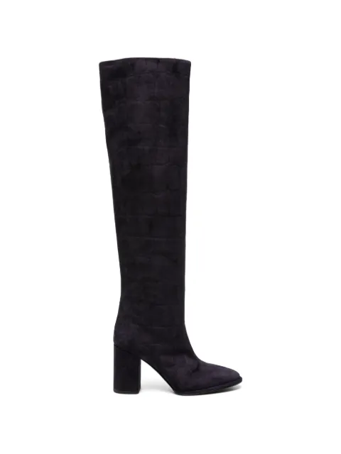 Le Silla round-toe knee-high boots Blue 7060C080RDPP78A
