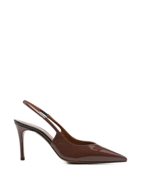 Roberto Festa pointed-toe slingback leather heeled pumps Brown ANAISLACKCHOCOLAT