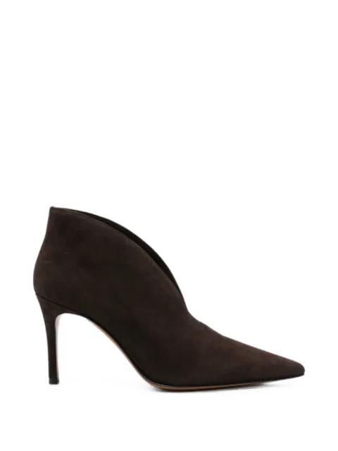 Roberto Festa pointed-toe V-cut leather ankle boots Brown BARIACAMOSCIOMORO