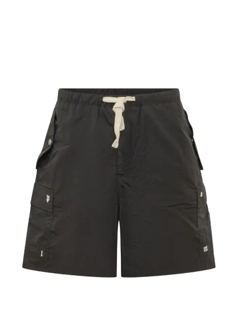 Palm Angels Palm Type loose cargo shorts Black PAMCS02F26FB01
