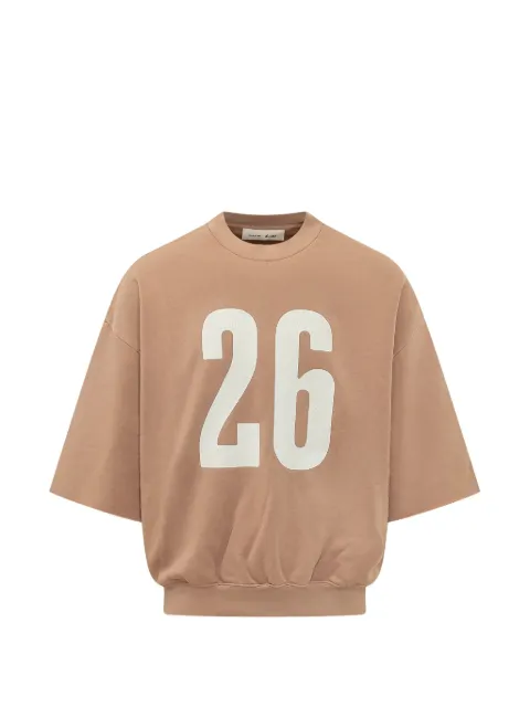 FEAR OF GOD ESSENTIALS 3/4-sleeve crew-neck top Brown RW00294