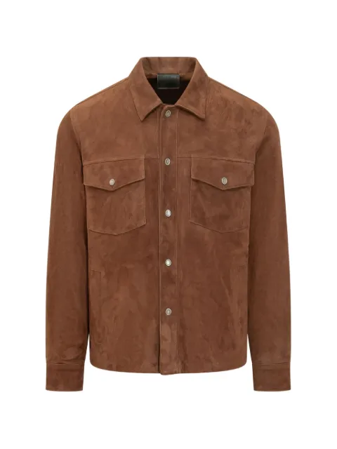 GIOCASTA suede panelled jacket Brown 2462SUEDE