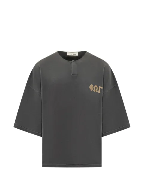 FEAR OF GOD ESSENTIALS 3/4 Henley sweatshirt Grey RW00392