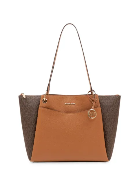 Michael Michael Kors monogram-pattern leather tote bag Brown 30T6GX5T7B