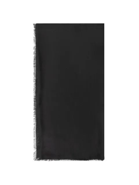 Emporio Armani modal-blend scarf with jacquard logo Signature Capsule Black EW004940AF26959