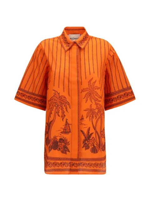 ALEMAIS Boathouse shirt Orange 7268T