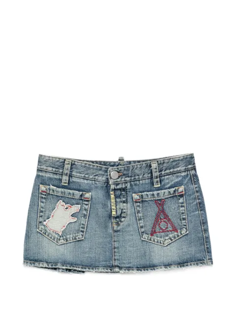DSQUARED2 2000s denim mini skirt Blue DS250CFL