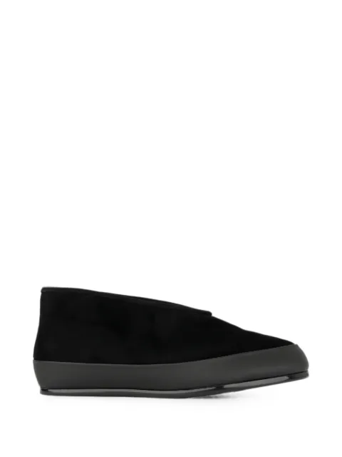 LINDA BAUMANN suede slip-on loafers Black 6044252093