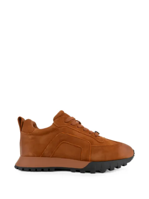 LINDA BAUMANN panelled leather sneakers Brown 6044252014
