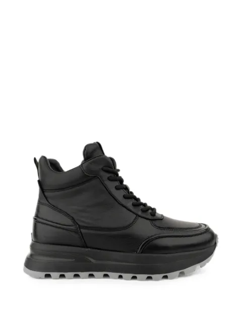LINDA BAUMANN lace-up side-zip sneakers Black 6044252009