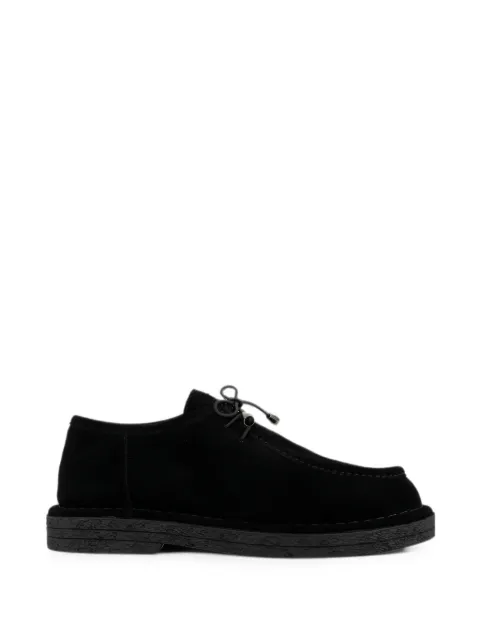 LINDA BAUMANN suede lace-up loafers Black 6044252006