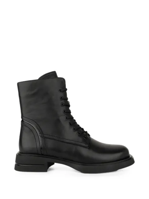 LINDA BAUMANN lace-up leather ankle boots Black 6044252085