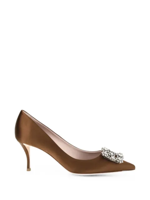 Roger Vivier Efflorescence crystal-appliqué pumps Brown RVW41417620RS0