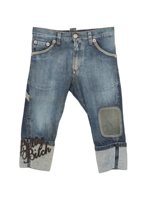 DSQUARED2 2000s belt-loop cropped jeans Blue DS250CFN