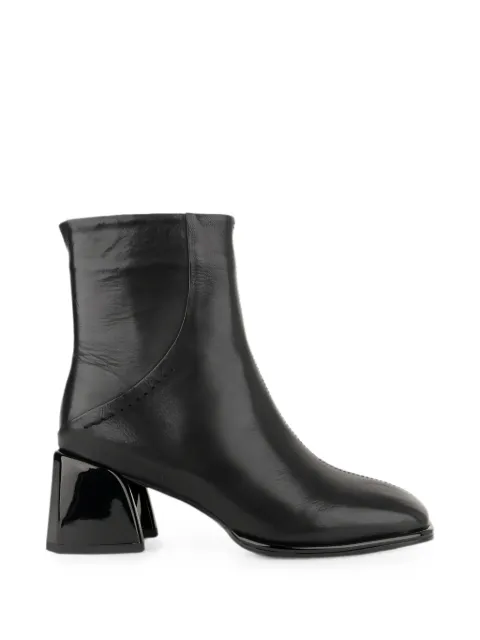 LINDA BAUMANN sculptural-heel leather ankle boots Black 6044252088
