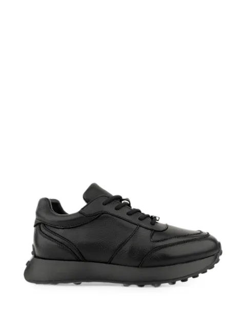 LINDA BAUMANN lace-up leather sneakers Black 6044252007